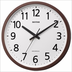 【正規品】リズム RHYTHM 時計 クロック 4MYA38SR06 電波掛時計 フィットウェーブジニア