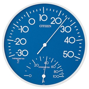 【正規品】シチズン CITIZEN 時計 クロック 80サイズ 9CZ056 004 温湿度計