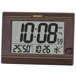 【正規品】SEIKO セイコー クロック SQ448B 掛置兼用 デジタル電波時計 温湿度計
