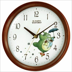 【正規品】リズム RHYTHM 時計 クロック 8MGA27RH06 掛時計 キャラクター時計 トトロM27