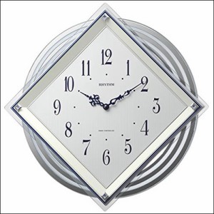 【正規品】リズム RHYTHM 時計 クロック 4MX405SR03 電波 掛時計 ビュレッタ