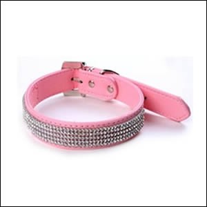 犬 首輪 ドッグ dog pet ペット用品 アクセサリー Pink ピンク クリスタル
