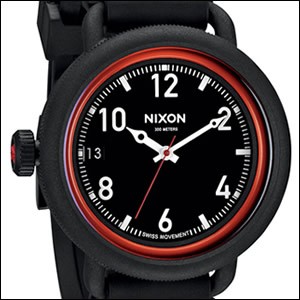 NIXON ニクソン 腕時計 A488 760 メンズ THE OCTOBER オクトーバー ブラック/レッド