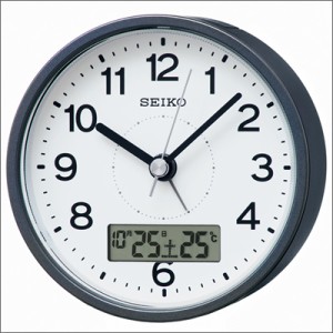 【正規品】SEIKO セイコー クロック KR333N 電波目覚まし時計 置時計 温度計 スタンダード