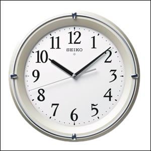 【正規品】SEIKO セイコー クロック KX381S 自動点灯 電波時計 掛け時計