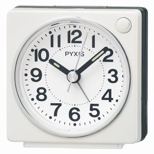 【正規品】SEIKO セイコー クロック NR449W 目覚まし時計 置時計 PYXIS
