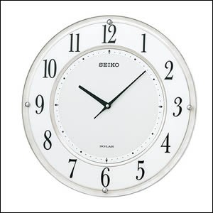 【正規品】SEIKO セイコー クロック SF506W 掛時計 ソーラープラス 電波時計