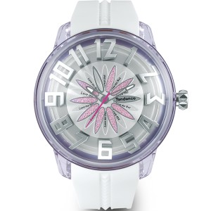 【正規品】Tendence テンデンス 腕時計 TY023004P メンズ レディース KingDome キングドーム ピンクフラワー クオーツ