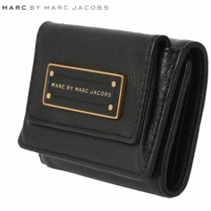 【新品】  マークバイマークジェイコブス 三つ折財布 トゥー ホット トゥー ハンドル ニュー ショート ブラック M0001208C