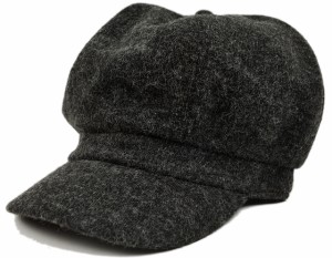 BIGWATCH正規品 大きいサイズ 帽子 メンズ フランネル ビッグ キャスケット ビッグワッチ/チャコールグレー/ビッグサイズ/つば付帽子/Ｌ