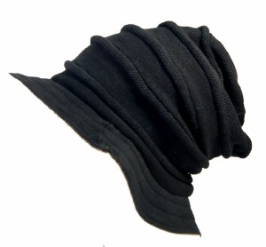 BIGWATCH正規品 大きいサイズ 帽子 メンズ ロール ハット ブラック/グレージュ　黒/ビッグワッチ/ハット/ルーズ/ニットワッチ/ニット帽子