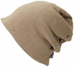 BIGWATCH正規品 大きいサイズ 帽子 メンズ リバーシブル(ビッグワッチ)/ ベージュ/ブラウン/ニットキャップ/ルーズ/ワッチキャップ/ニッ