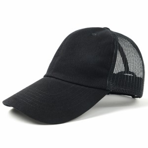 BIGWATCH正規品 大きいサイズ 帽子 メンズ コットンキャップ ビッグワッチ 黒 ブラック 6パネル メッシュキャップ ビッグサイズ ビッグワ