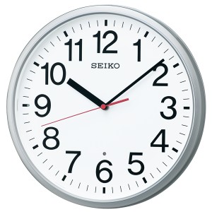 SEIKO セイコー 掛け時計 オフィス スタンダード 電波 アナログ 銀色メタリック KX230S【お取り寄せ】