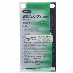 取替え用スペアレンズ TOYO 保護具 保護ゴーグル2 NO.SP-3