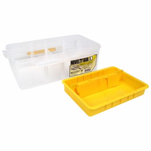 【送料無料】 工具箱 ツールボックス　救急箱　裁縫箱　薬箱　小物箱　幅297×奥行180×高さ126mm　黄色　プラスチック製