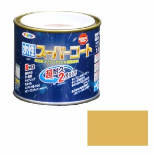 多用途ー水性スーパーコート アサヒペン 塗料・オイル 水性塗料1 1/5Lハーベストイエロー