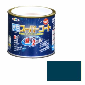 多用途ー水性スーパーコート アサヒペン 塗料・オイル 水性塗料1 1/5Lーオーシャンブルー