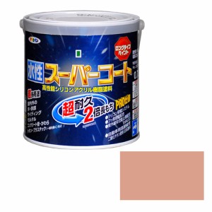 多用途ー水性スーパーコート アサヒペン 塗料・オイル 水性塗料1 0.7Lーシャドーピンク