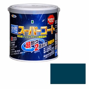 多用途ー水性スーパーコート アサヒペン 塗料・オイル 水性塗料1 0.7Lーオーシャンブルー