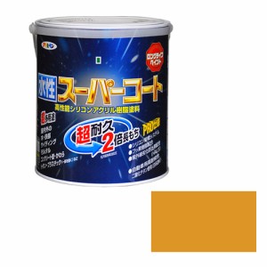 多用途ー水性スーパーコート アサヒペン 塗料・オイル 水性塗料1 1.6Lーシトラスイエロー