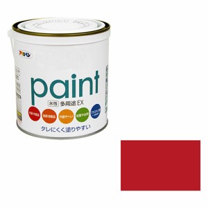 水性多用途EX アサヒペン 塗料 水性塗料 0.7Lーアカ