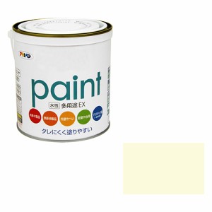 水性多用途EX アサヒペン 塗料 水性塗料 1.6Lーアイボリー