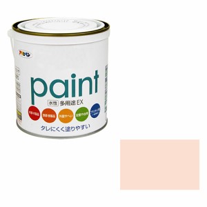 水性多用途EX アサヒペン 塗料 水性塗料 1.6Lーピンク