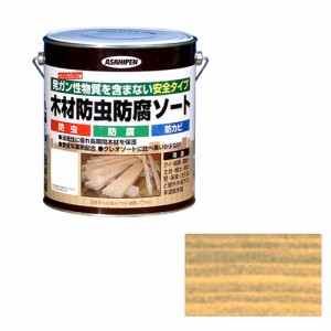 木材防虫防腐ソート アサヒペン 塗料・オイル 油性塗料 2.5L トウメイ(クリヤ)