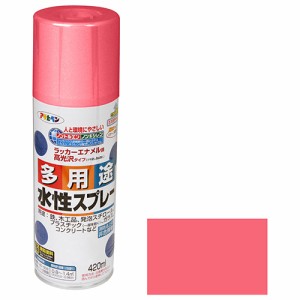 水性多用途スプレー アサヒペン 塗料・オイル スプレー塗料 420MLーコスモスピンク