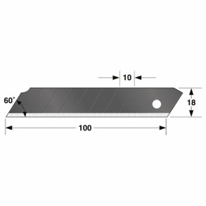 替刃大 凄刃黒50枚入 タジマ 金切鋏・カッター タジマカッター1 CBL-SK50