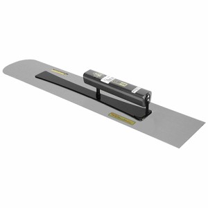 【送料無料】 鏝（こて） 土間鏝　土間鏝本焼　黒塗　角柄　600×0.7mm　 左官鏝 仕上鏝コテ ならし