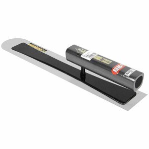 【送料無料】 鏝（こて） 左官鏝　仕上げ鏝　超細幅　ステンレス　先丸鏝　0.3×390MM　モルタル鏝