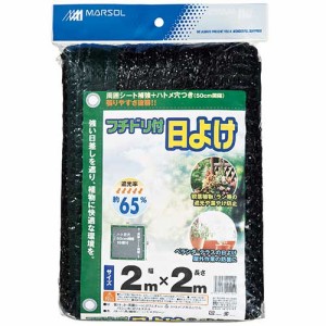 【送料無料】 （遮光シート）　日除けシート　縁取り　ハトメ穴　2×2m　（観葉植物・ラン等の日よけ、葉焼け防止）