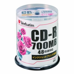 三菱化学メディア　◎PC　DATA用　CD-R　SR80PP100【返品・交換・キャンセル不可】【イージャパンモール】