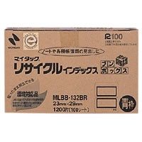 ニチバン　マイタックリサイクルインデックス　青枠　MLBB-132BR　アオワク【返品・交換・キャンセル不可】【イージャ...