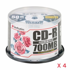 三菱化学メディア　□　CD-R　【50枚PX4個入】　SR80PP50C【返品・交換・キャンセル不可】【イージャパンモール】