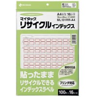 ★まとめ買い★ニチバン　マイタックリサイクルインデックス　赤枠　ML-131RR-A4　アカワク　×5個【返品・交換・キ...