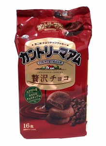 【送料無料】★まとめ買い★　不二家　カントリーマアム贅沢チョコ　　16枚　×5個【イージャパンモール】