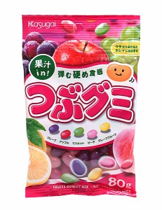 ★まとめ買い★　春日井製菓　つぶグミ　８０ｇ　×6個【イージャパンモール】