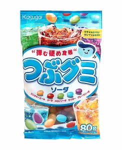 ★まとめ買い★　春日井製菓　つぶグミソーダ　８０ｇ　×6個【イージャパンモール】