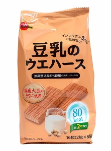 ★まとめ買い★　ブルボン　豆乳のウエハース  16枚　×6個【イージャパンモール】