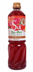 ★まとめ買い★　ミツカン　フルーティス　ピンクグレープフルーツ　1Ｌ　×8個【イージャパンモール】