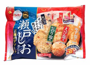 【送料無料】★まとめ買い★　栗山米菓　Ｆ瀬戸の汐揚アソート　30枚　×10個【イージャパンモール】