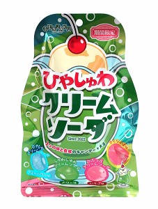 【送料無料】★まとめ買い★　扇雀　ひやしゅわクリームソーダ　75ｇ　×10個【イージャパンモール】