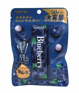 ★まとめ買い★　ロッテ　ブルーベリーラムネ　50ｇ　×10個【イージャパンモール】