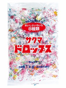 【送料無料】★まとめ買い★　サクマ製菓　袋入りドロップス　1ｋｇ　×10個【イージャパンモール】