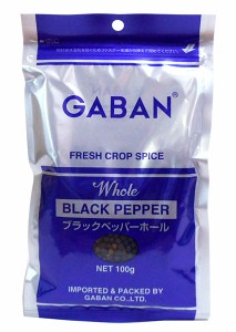 ★まとめ買い★　ギャバン　ブラックペッパー　ホール　100g　×10個【イージャパンモール】