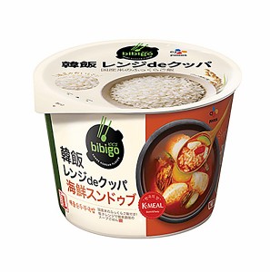 ★まとめ買い★　ＣＪ　bibigo 韓飯 レンジdeクッパ 海鮮スンドゥブ　173.7ｇ　×12個【イージャパンモール】