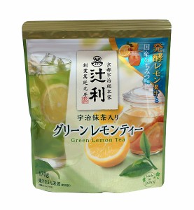 ★まとめ買い★　片岡物産　辻利　宇治抹茶入グリーンレモンティー　170ｇ　×12個【イージャパンモール】